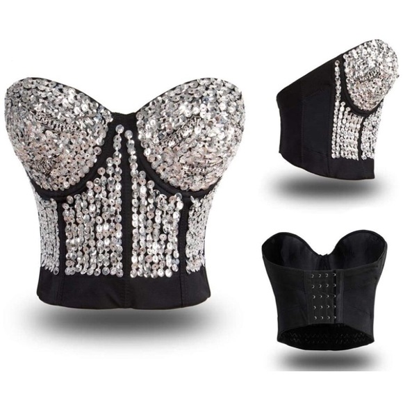 Sequin Corset Top - Picture 3 of 6
